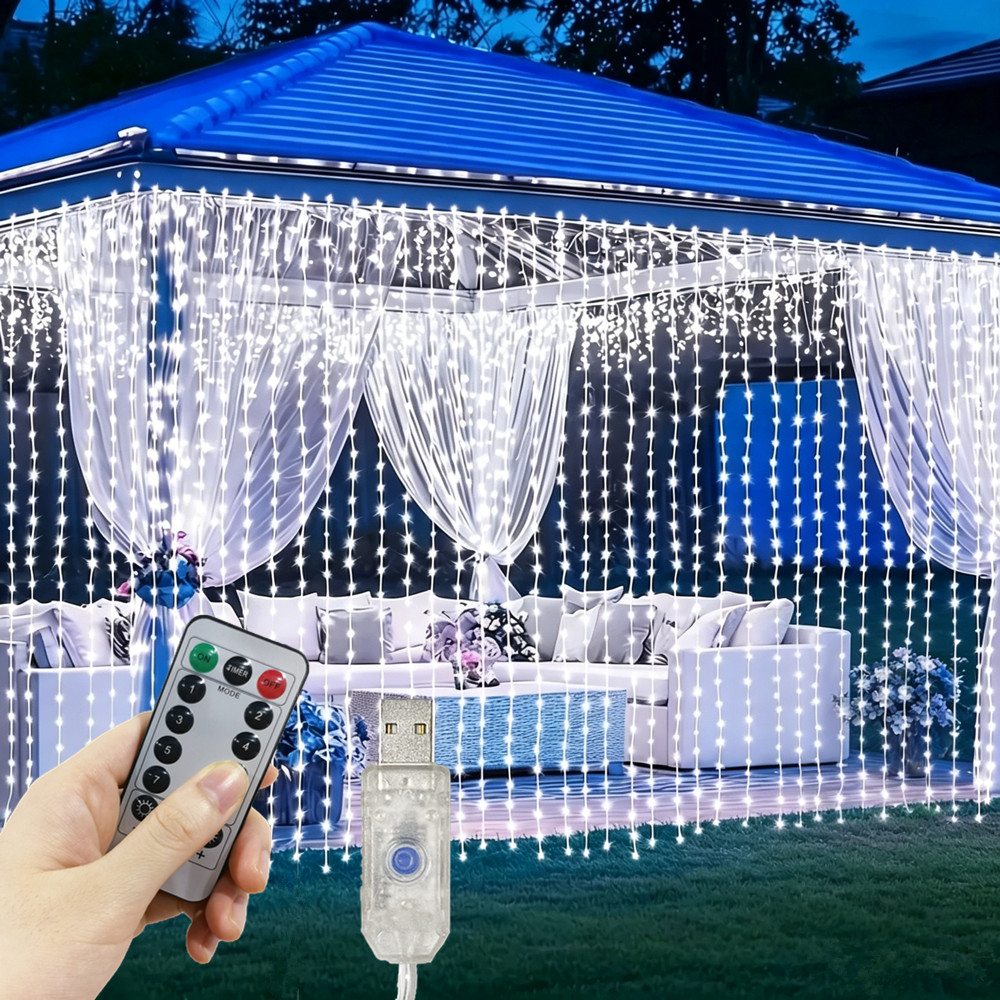String Curtain Light - Luz de Cortina LED USB com