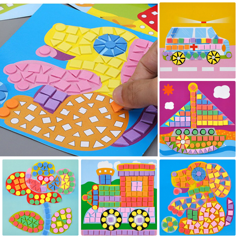 Home Decor Etsy - 6/12 pçs mosaicos pinturas diy espuma