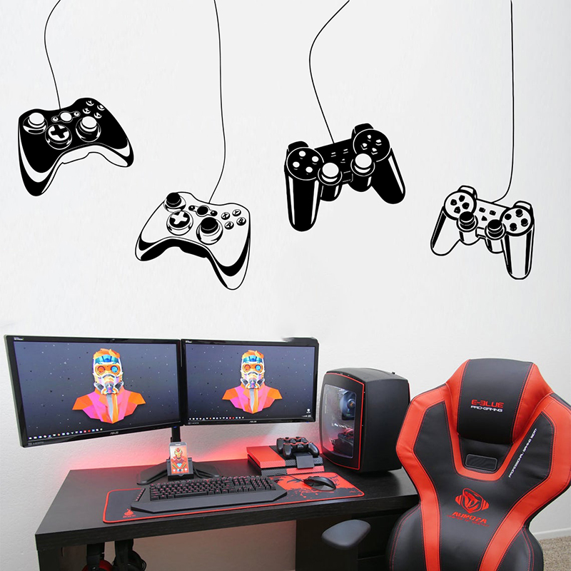 Home Decor Xbox Games - Adesivo de parede para controle de