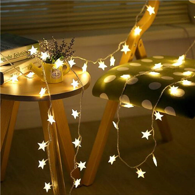 String Curtain Light - 6m 40led luzes decoração ao ar