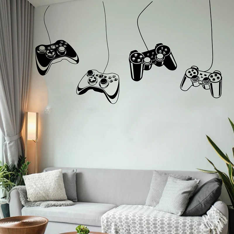 Home Decor Xbox Games - Grande pendurar controlador de jogo adesivo