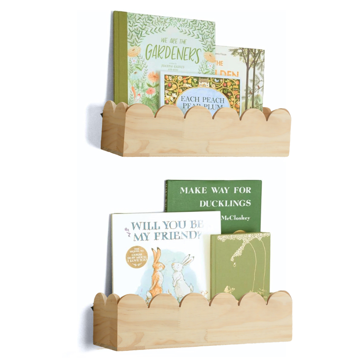 Floating Shelves - Prateleira de parede de madeira boho,