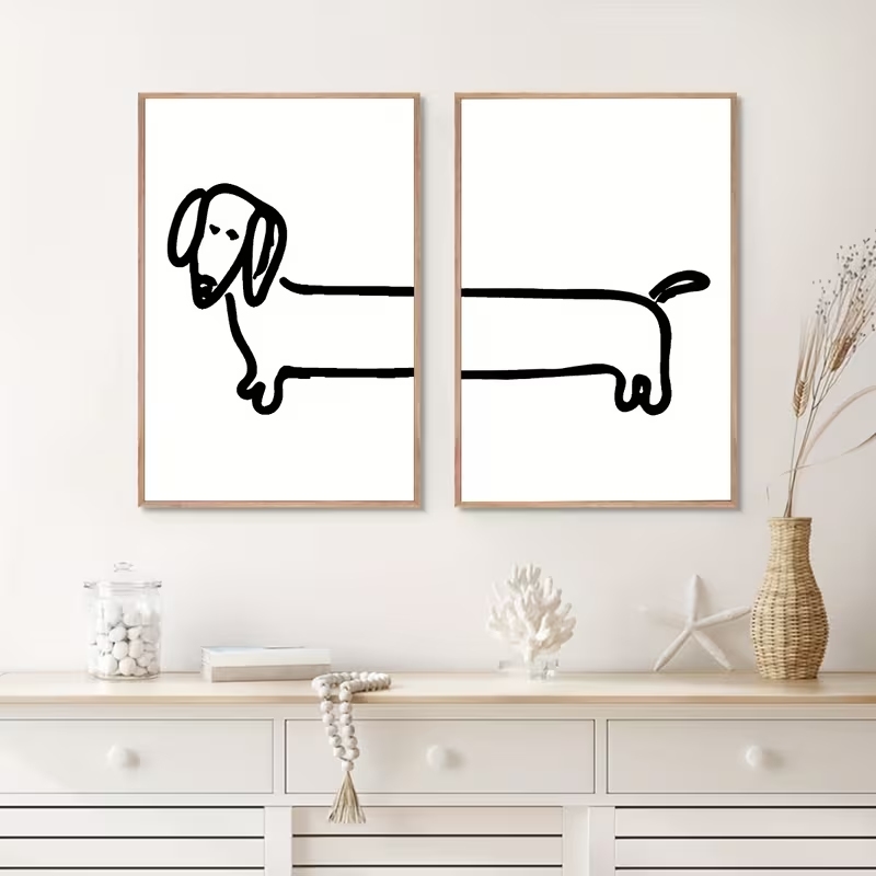 Home Decor Aesthetic - 2 peças de arte moderna para