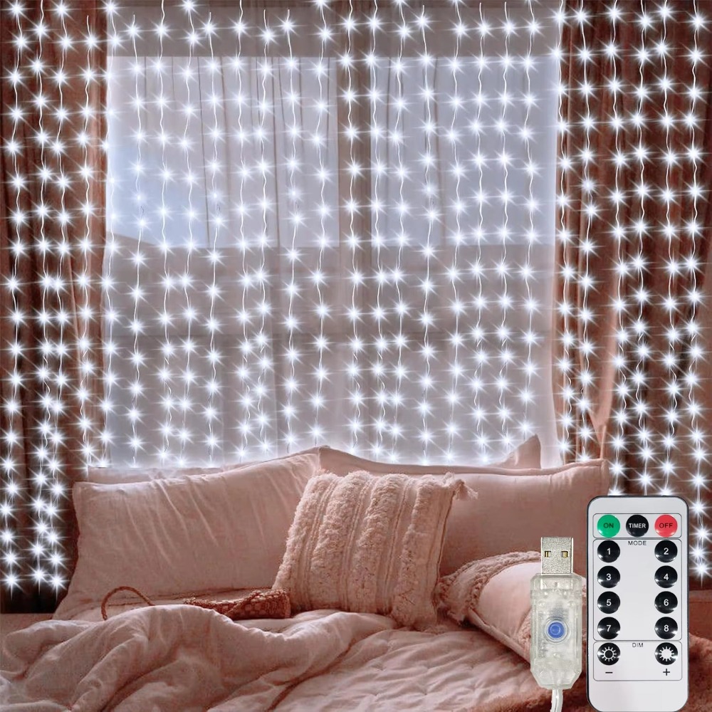 String Curtain Light - Luzes de Cortina LED com Controle