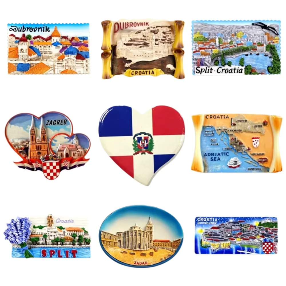 Home Decor Zagreb - Conjunto de Ímãs de Geladeira em