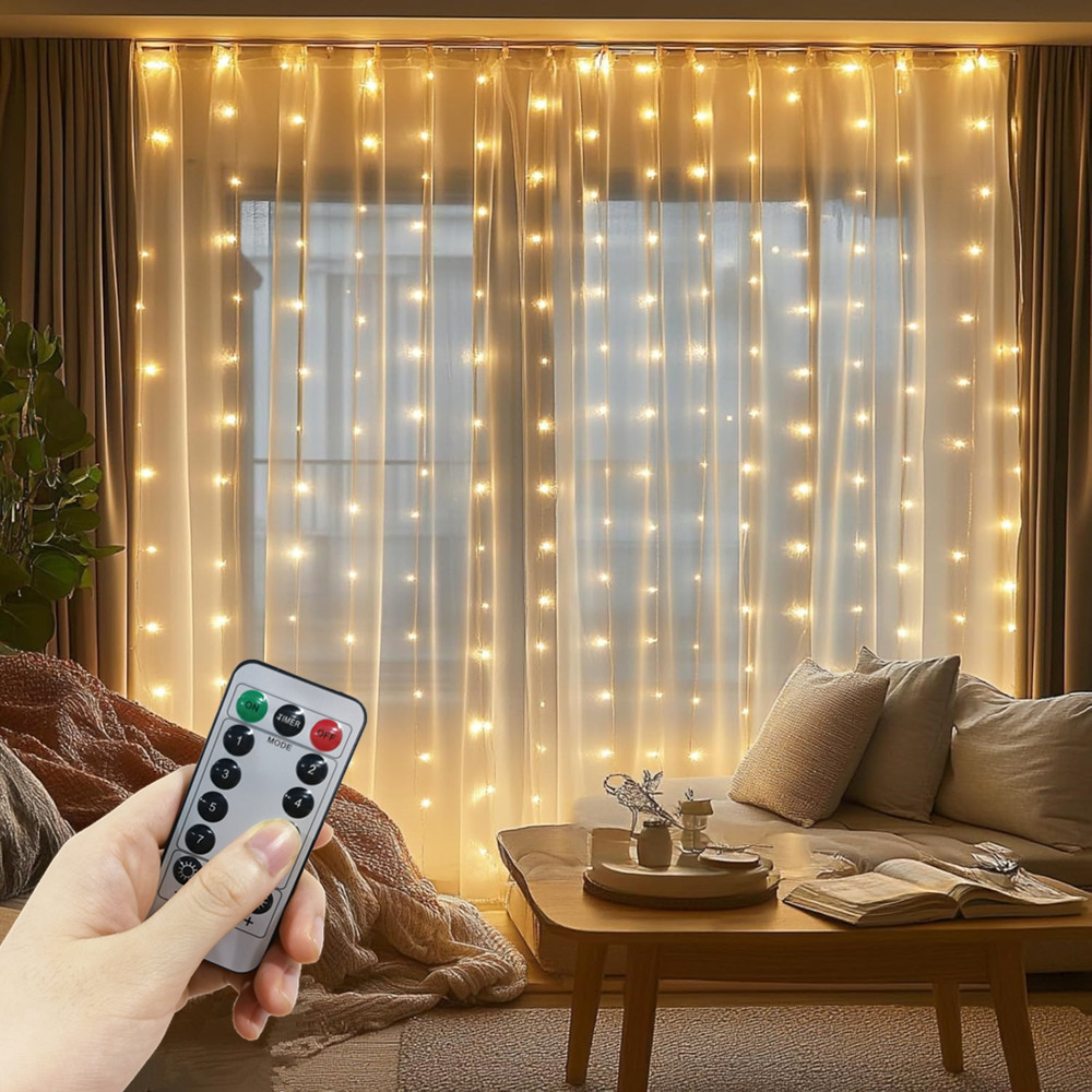 Luz de Cortina LED USB com 8 M - String Curtain Light avaliação e preço