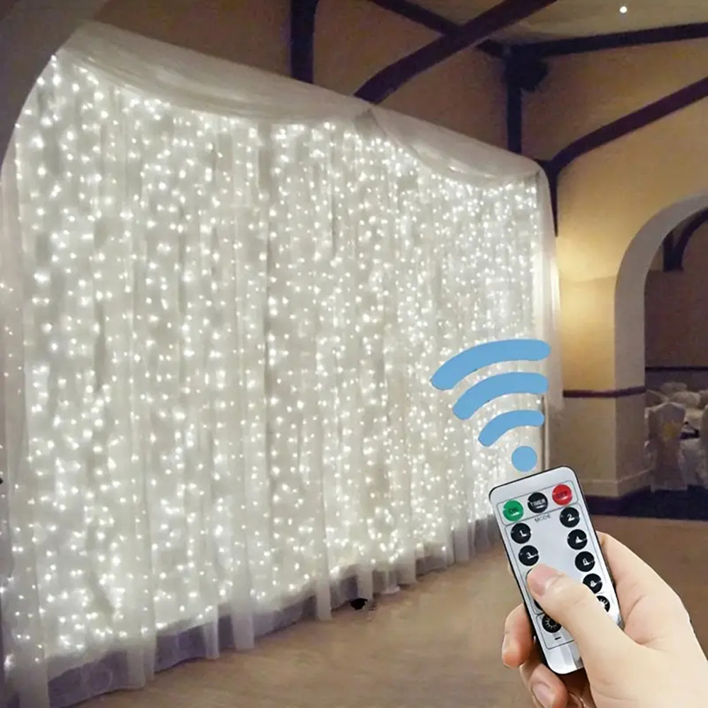 Luz de Cortina LED USB com 8 M - String Curtain Light avaliação e preço