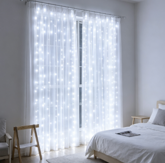 Cortina de Luzes LED, Luzes de - String Curtain Light avaliação e preço