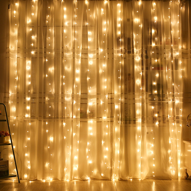 Usb led cortina luzes da corda - String Curtain Light avaliação e preço
