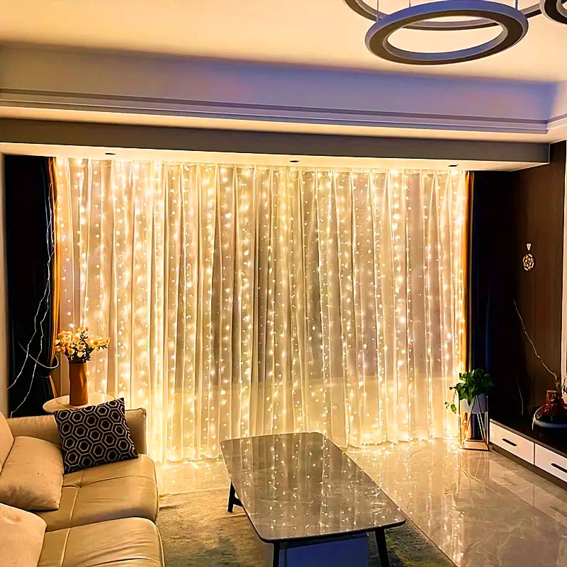 Usb led cortina luzes da corda - String Curtain Light avaliação e preço