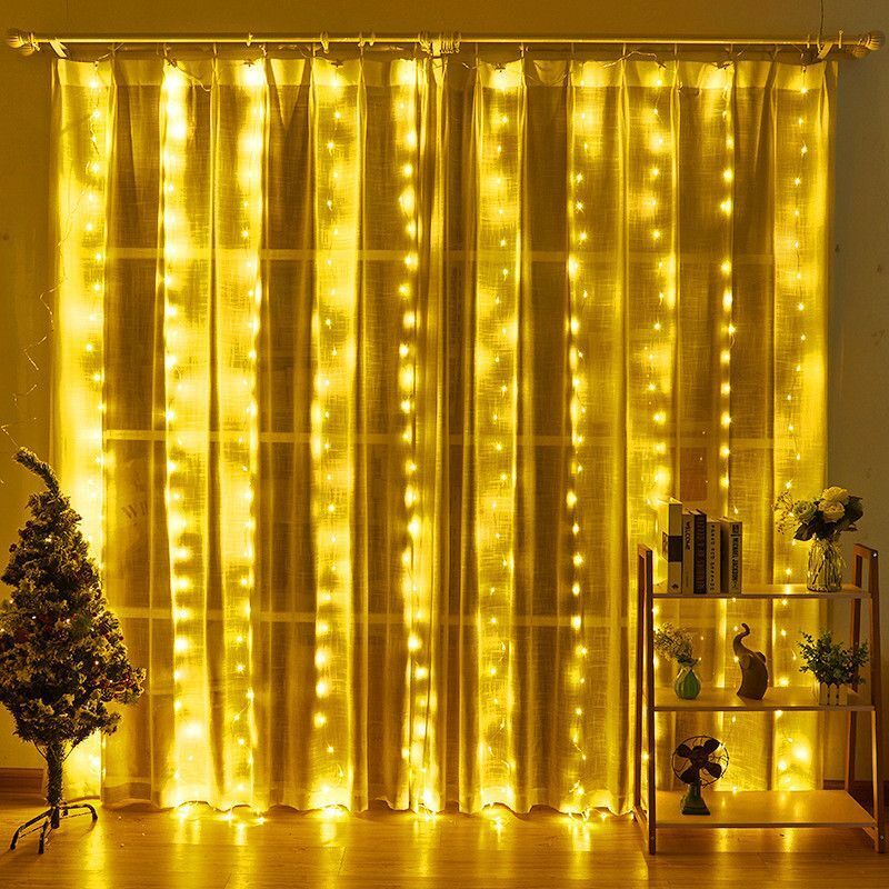 Usb led cortina luzes da corda - String Curtain Light avaliação e preço