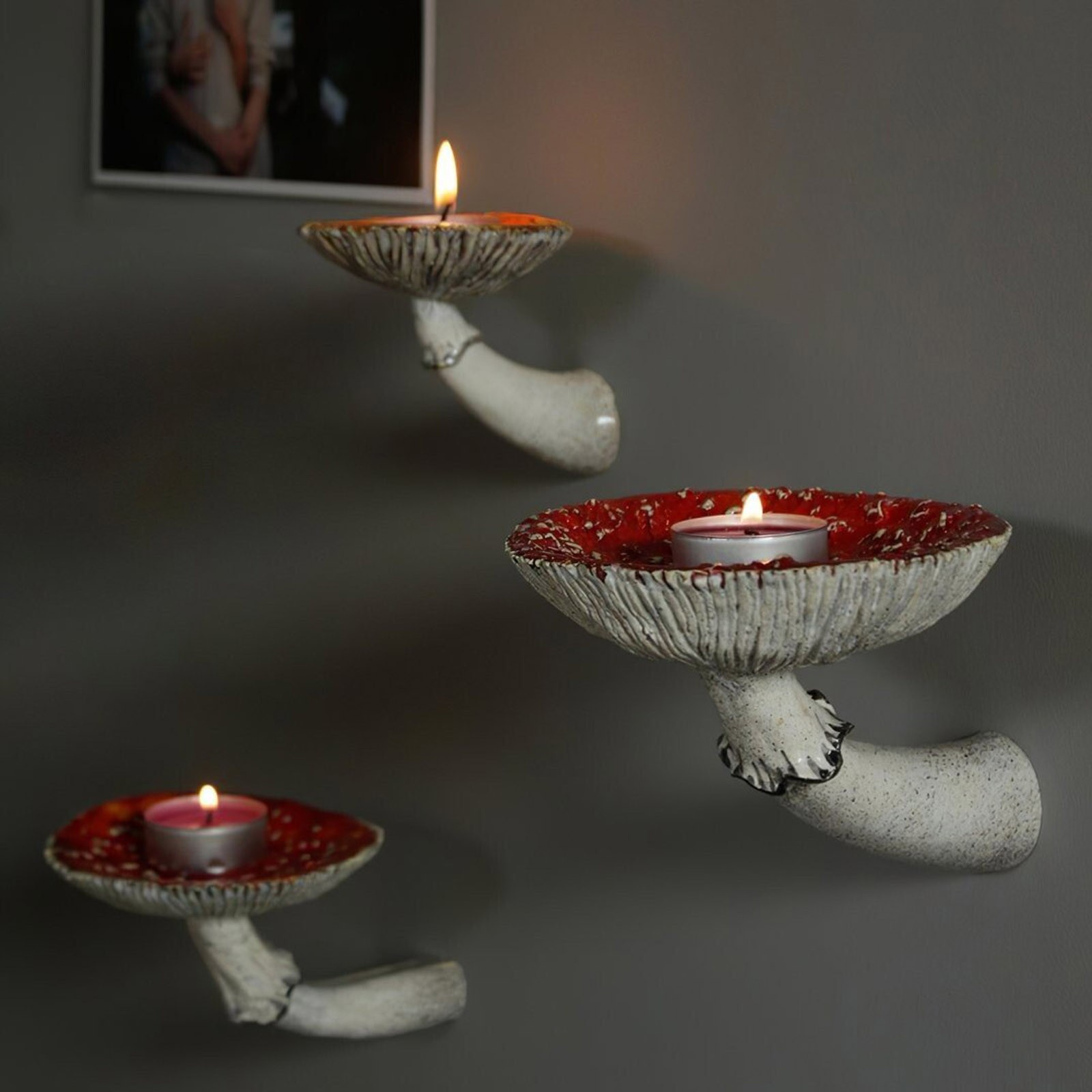 2024 criativo resina cogumelo- - Floating Shelves avaliação e preço