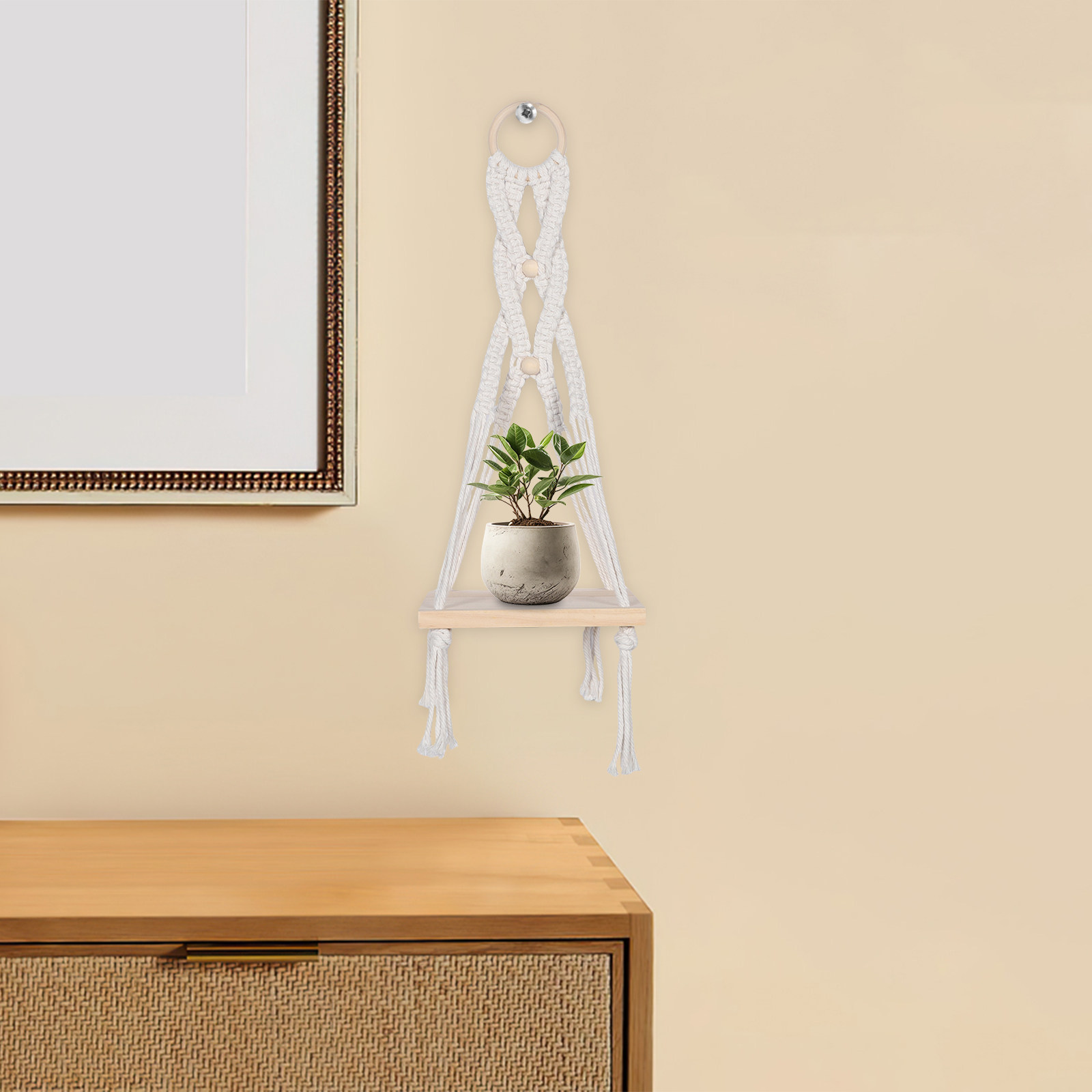 Prateleira de Parede em Macram - Floating Shelves avaliação e preço