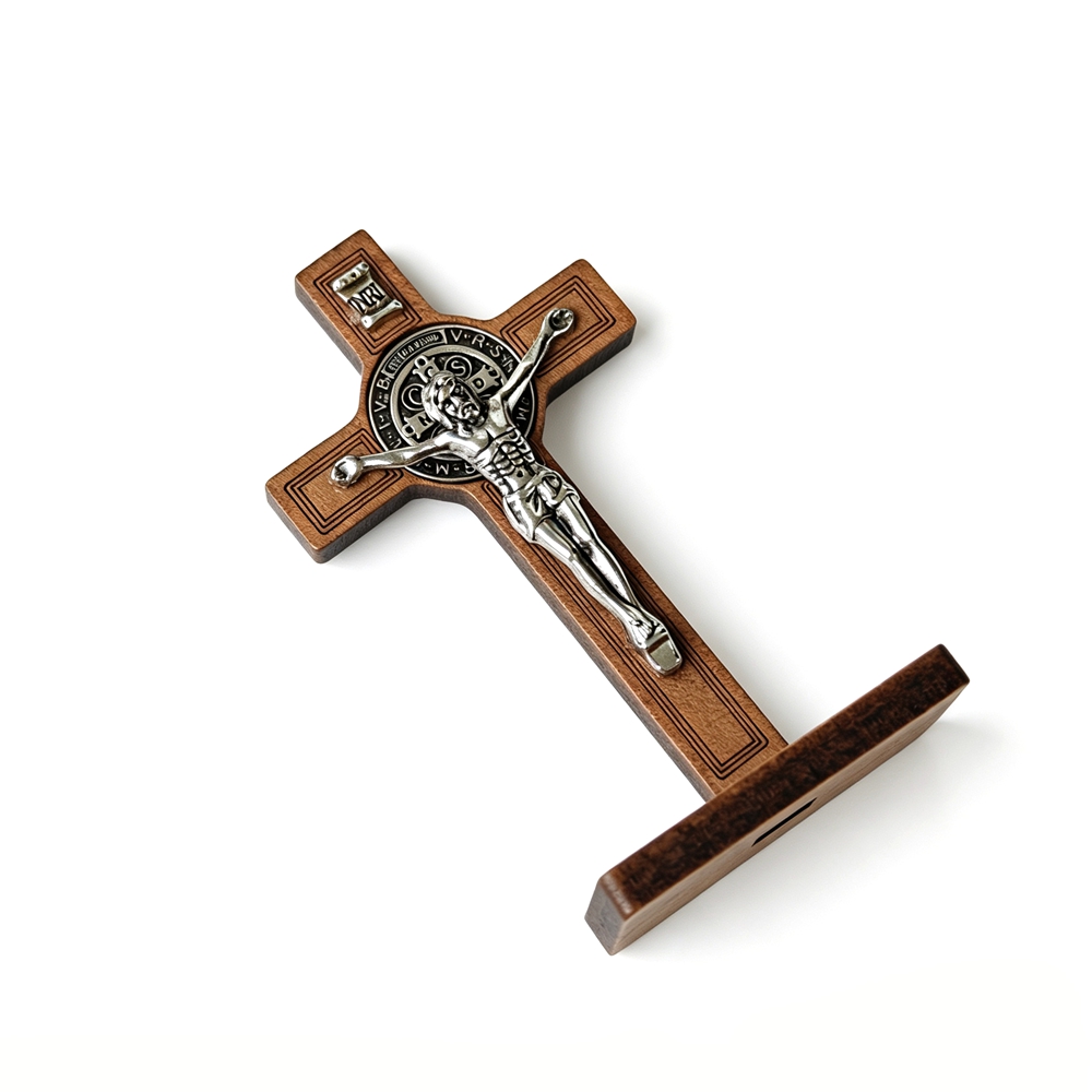 Crucifixo de Madeira de São Be - Home Decor Unique Items avaliação e preço