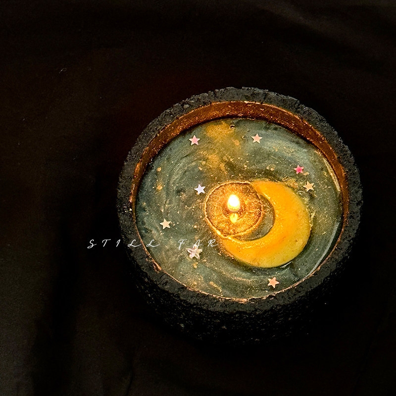 Vela Aromática Lua Derretida A - Home Decor Aesthetic avaliação e preço