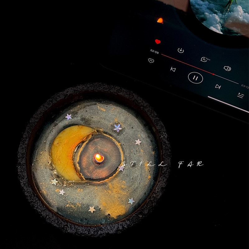 Vela Aromática Lua Derretida A - Home Decor Aesthetic avaliação e preço