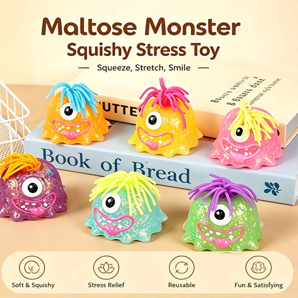 Kawaii Maltose Monster Squishy - Home Decor Aesthetic avaliação e preço