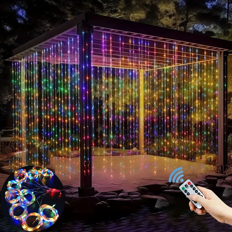 Luzes de Cortina LED de 3/4/6m - String Curtain Light avaliação e preço