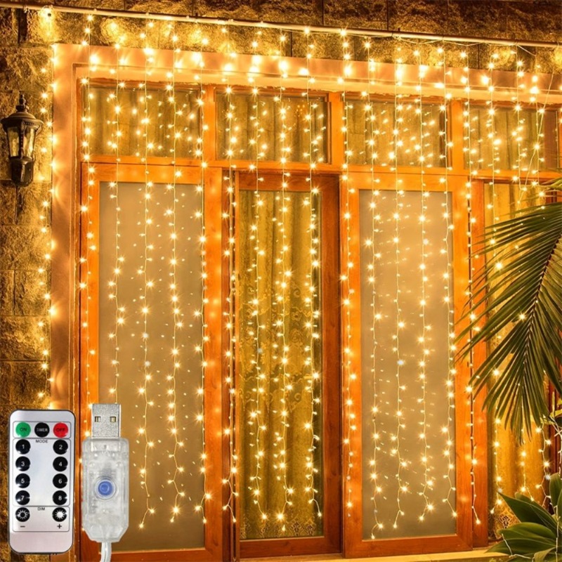 Luzes de Cortina LED de 3/4/6m - String Curtain Light avaliação e preço