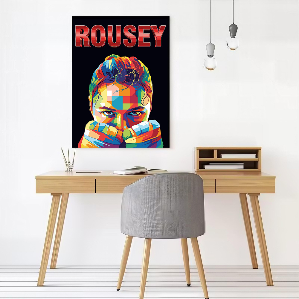 Rousey: Pôster de Canvas com R - Home Decor Zen avaliação e preço