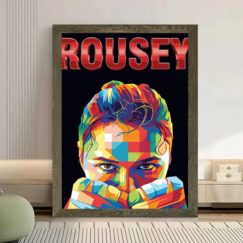 Rousey: Pôster de Canvas com R - Home Decor Zen avaliação e preço