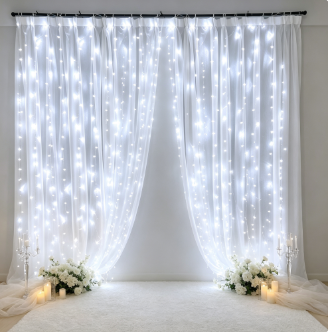 Cortina de Luzes LED USB 3Mx3M - String Curtain Light avaliação e preço