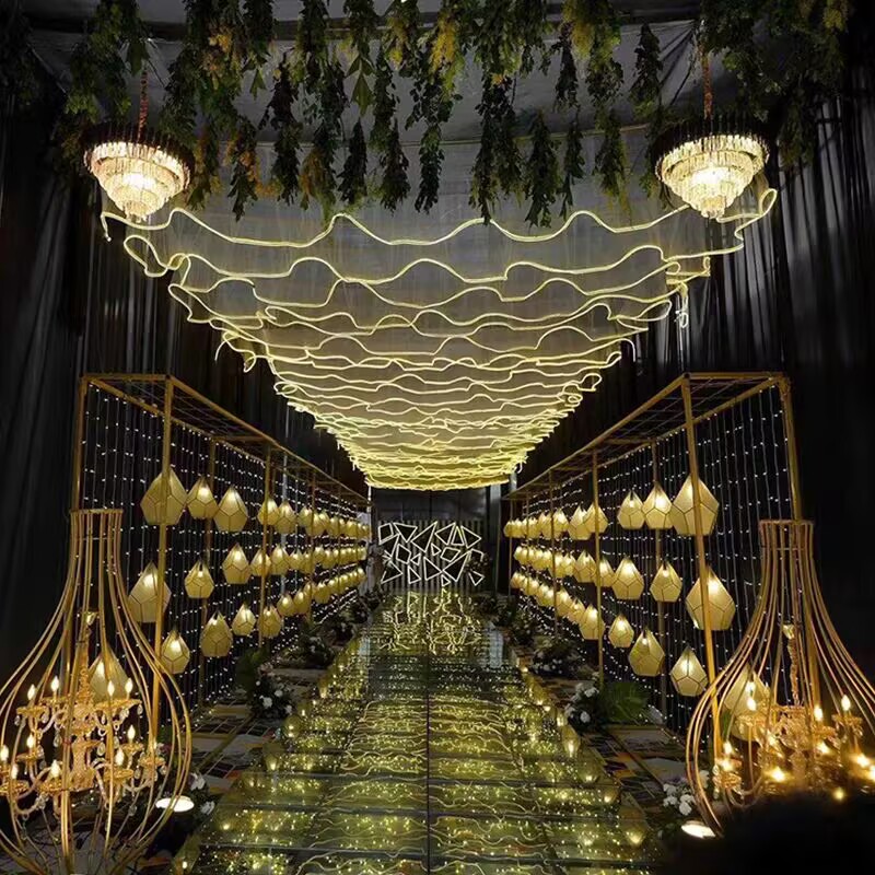 Decoração de Teto para Casamen - String Curtain Light avaliação e preço