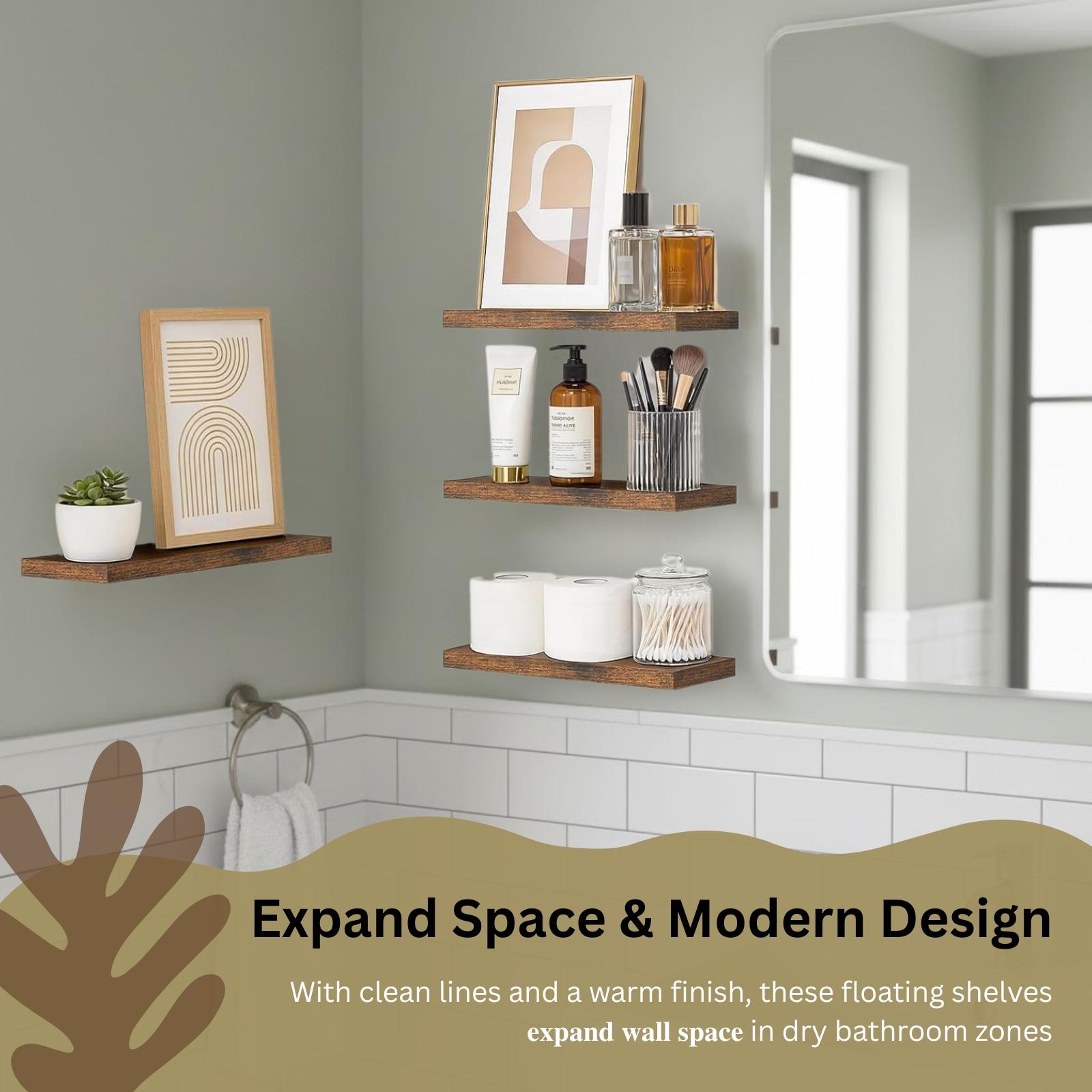 4 Prateleiras Flutuantes de Pa - Floating Shelves avaliação e preço