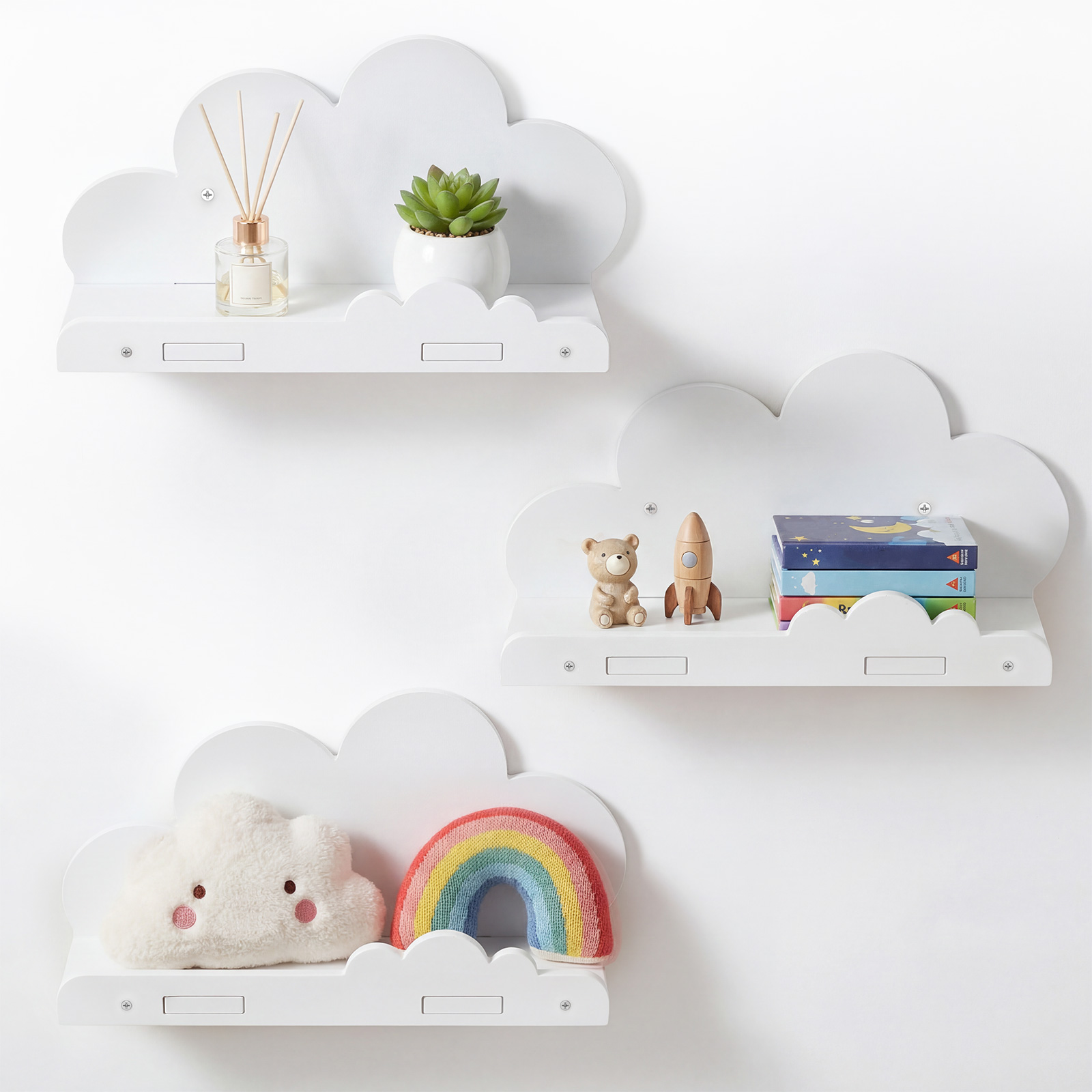 Conjunto de 3 Prateleiras Flut - Floating Shelves avaliação e preço